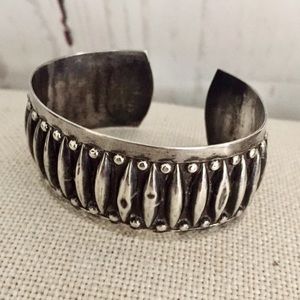 1940’s Sterling Silver Signed Cuff